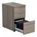 Jemini Essentials 3 Drawer Desk High Pedestal 404x800x730mm Grey Oak KF81089 KF81089