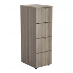 Jemini Essentials 4 Drawer Filing Cabinet 464x600x1365mm Grey Oak KF81091 KF81091