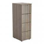 Jemini Essentials 4 Drawer Filing Cabinet 464x600x1365mm Grey Oak KF81091 KF81091