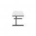Jemini Rectangular Single Upright Cantilever Desk 1600x800x730mm WhiteBlack KF810926 KF810926