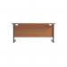 Jemini Rectangular Single Upright Cantilever Desk 1800x600x730mm BeechBlack KF810933 KF810933