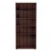 Jemini Wooden Bookcase 800x450x1800mm Dark Walnut KF810988 KF810988