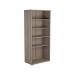 Jemini Wooden Bookcase 800x450x1800mm Grey Oak KF810995 KF810995