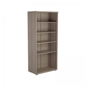 VOW Jemini Wooden Bookcase 800x450x1800mm Grey Oak KF810995 KF810995