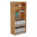 Jemini Wooden Bookcase 800x450x1800mm Nova Oak KF811015 KF811015