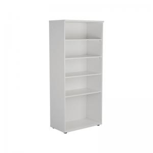 VOW Jemini Wooden Bookcase 800x450x1800mm White KF811022 KF811022