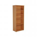 Jemini Wooden Bookcase 800x450x2000mm Beech KF811039 KF811039