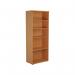 Jemini Wooden Bookcase 800x450x2000mm Beech KF811039 KF811039