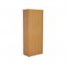 Jemini Wooden Bookcase 800x450x2000mm Beech KF811039 KF811039