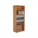 Jemini Wooden Bookcase 800x450x2000mm Beech KF811039 KF811039