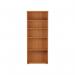 Jemini Wooden Bookcase 800x450x2000mm Beech KF811039 KF811039