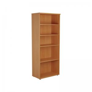 VOW Jemini Wooden Bookcase 800x450x2000mm Beech KF811039 KF811039