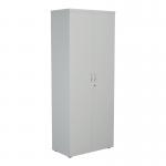 Jemini Wooden Cupboard 800x450x2000mm White KF811091 KF811091