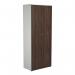 Jemini Wooden Cupboard 800x450x2000mm White/Dark Walnut KF811114 KF811114