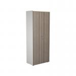 Jemini Wooden Cupboard 800x450x2000mm WhiteGrey Oak KF811121 KF811121