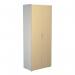 Jemini Wooden Cupboard 800x450x2000mm White/Maple KF811138 KF811138