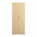 Jemini Wooden Cupboard 800x450x2000mm White/Maple KF811138 KF811138