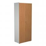 Jemini Wooden Cupboard 800x450x2000mm White/Nova Oak KF811145 KF811145