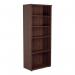 Jemini Wooden Bookcase 800x450x2000mm Dark Walnut KF811152 KF811152