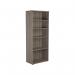 Jemini Wooden Bookcase 800x450x2000mm Grey Oak KF811169 KF811169