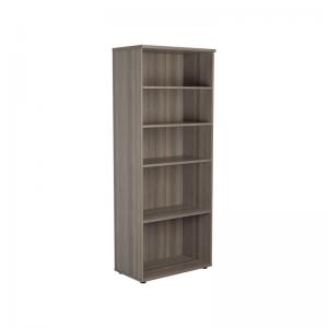 VOW Jemini Wooden Bookcase 800x450x2000mm Grey Oak KF811169 KF811169