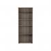 Jemini Wooden Bookcase 800x450x2000mm Grey Oak KF811169 KF811169