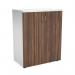 Jemini Wooden Cupboard 800x450x730mm White/Dark Walnut KF811282 KF811282