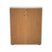 Jemini Wooden Cupboard 800x450x730mm White/Nova Oak KF811312 KF811312