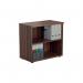 Jemini Wooden Bookcase 800x450x730mm Dark Walnut KF811329 KF811329