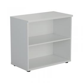 VOW Jemini Wooden Bookcase 800x450x730mm White KF811367 KF811367