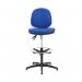 Arista Medium Back Draughtsman Chair 700x700x840-970mm Adjustable Footrest Blue KF815147 KF815147