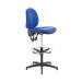 Arista Medium Back Draughtsman Chair 700x700x840-970mm Adjustable Footrest Blue KF815147 KF815147