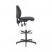 Arista Medium Back Draughtsman Chair 700x700x840-970mm Adjustable Footrest Charcoal KF815148 KF815148