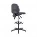 Arista Medium Back Draughtsman Chair 700x700x840-970mm Adjustable Footrest Charcoal KF815148 KF815148