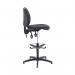 Arista Medium Back Draughtsman Chair 700x700x840-970mm Adjustable Footrest Charcoal KF815148 KF815148