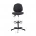 Arista Medium Back Draughtsman Chair 700x700x840-970mm Adjustable Footrest Charcoal KF815148 KF815148