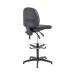Arista Medium Back Draughtsman Chair 700x700x840-970mm Adjustable Footrest Charcoal KF815148 KF815148