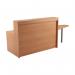 Jemini Reception Unit with Extension 1400x800x740mm Beech KF816288 KF816288