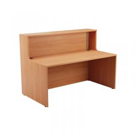 VOW Jemini Reception Unit 1600x800x740mm Beech KF816302 KF816302