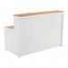 Jemini Reception Unit 1400x800x740mm BeechWhite KF816340 KF816340