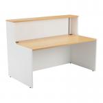 Jemini Reception Unit 1400x800x740mm Nova Oak/White KF816357 KF816357