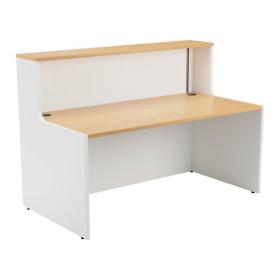 VOW Jemini Reception Unit 1400x800x740mm Nova OakWhite KF816357 KF816357