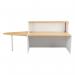 Jemini Reception Unit with Extension 1400x800x740mm Nova Oak/White KF816370 KF816370