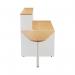 Jemini Reception Unit with Extension 1400x800x740mm Nova Oak/White KF816370 KF816370