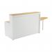 Jemini Reception Unit with Extension 1400x800x740mm Nova Oak/White KF816370 KF816370