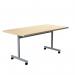 Jemini Tilting Table 1600x700x730mm Maple/Silver KF816504 KF816504