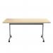 Jemini Tilting Table 1600x700x730mm Maple/Silver KF816504 KF816504