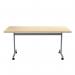 Jemini Tilting Table 1600x700x730mm Maple/Silver KF816504 KF816504