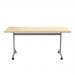 Jemini Tilting Table 1600x700x730mm Maple/Silver KF816504 KF816504