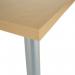 Jemini Rectangular Meeting Table 1800x800x730 Nova Oak/Silver KF816661 KF816661